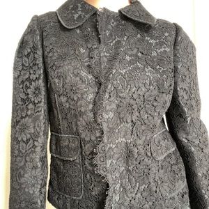 Dolce and Gabbana black lace jacket size 42